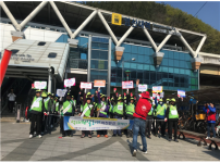 노인일자리 및 사회활동지원사업 석대천지킴이 환경캠페인 실시~